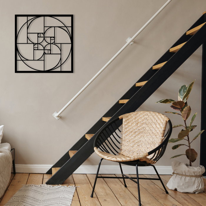 Wallity Golden Ratio Escultura de pared Negra Wallity Golden Ratio Escultura de pared Negra